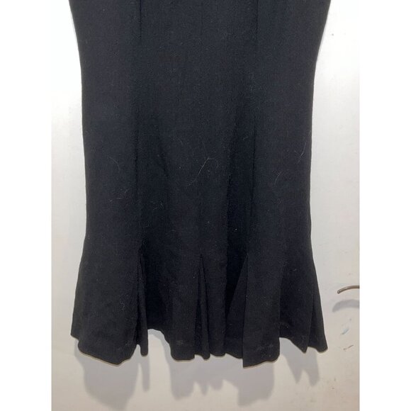 Lillie Rubin Vintage Black Sleeveless  Flared Mini Dress Women's Size M - Picture 3 of 8